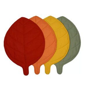 NWT 4-Pc Celebrate Together Fall Quilted Leaves Placemats